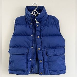 Vintage EMS goose down vest men’s small blue